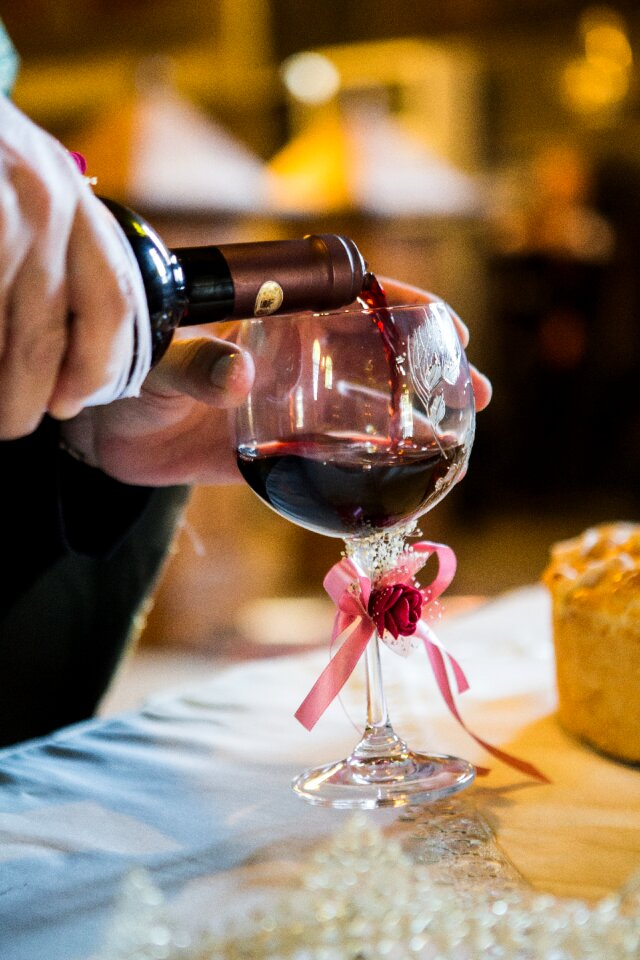 Cup wine wedding