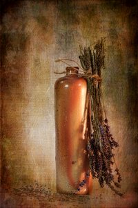 Bottle earthenware still life