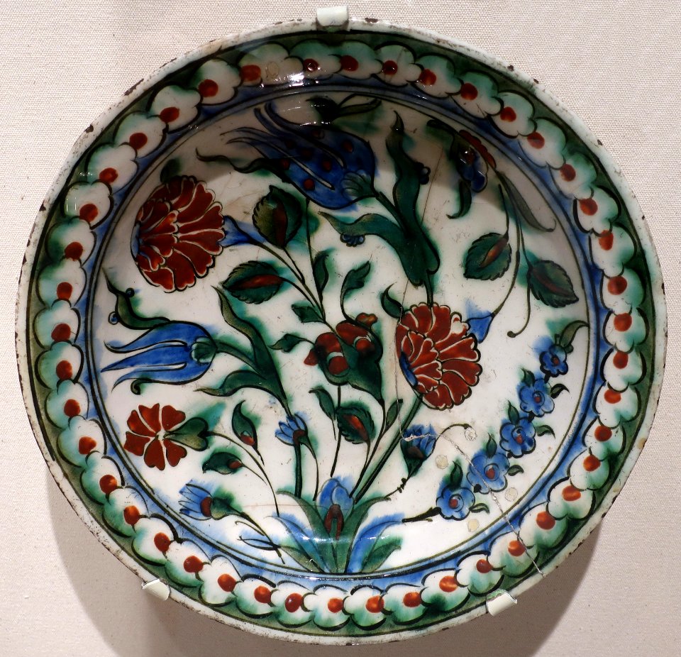 Dish from Iznik, Turkey, 18th century, Newark Museum II