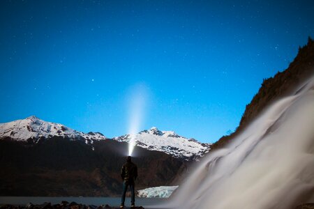 Hill cliff waterfalls