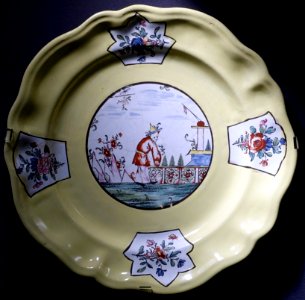 Dish, Slovakia, Holic, 1750-1760, ceramic - Museum of Anthropology, University of British Columbia - DSC08830