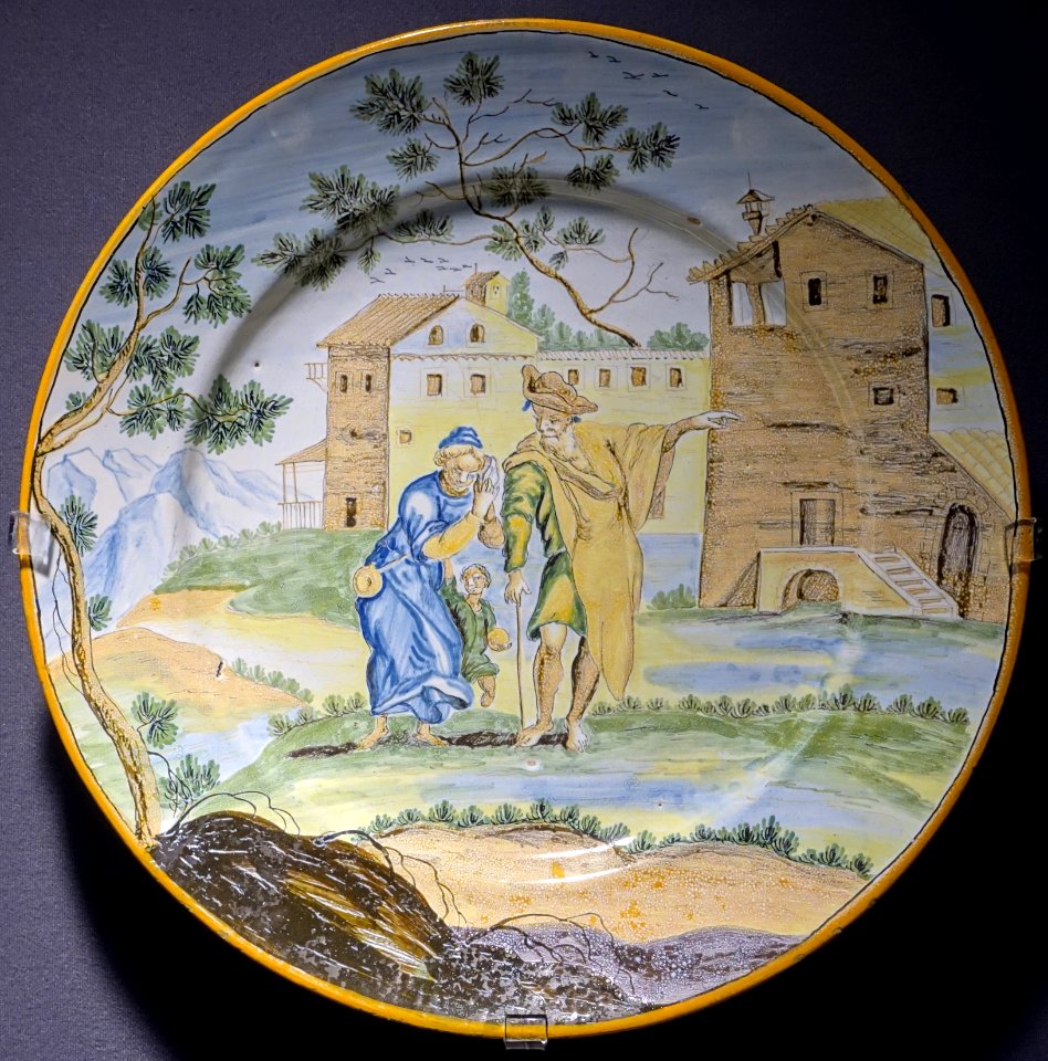 Dish, Slovakia, Holic, 1743-1750, ceramic - Museum of Anthropology, University of British Columbia - DSC08861