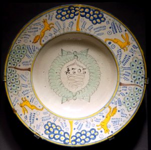 Dish, Slovakia, 1707, ceramic - Museum of Anthropology, University of British Columbia - DSC08886