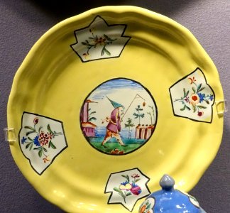 Dish, Slovakia, Holic, 1750-1760, ceramic - Museum of Anthropology, University of British Columbia - DSC08833