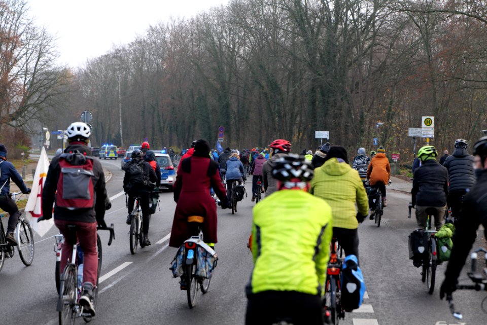 Fife years Paris agreement bicycle demonstration Berlin 2020-12-12 12