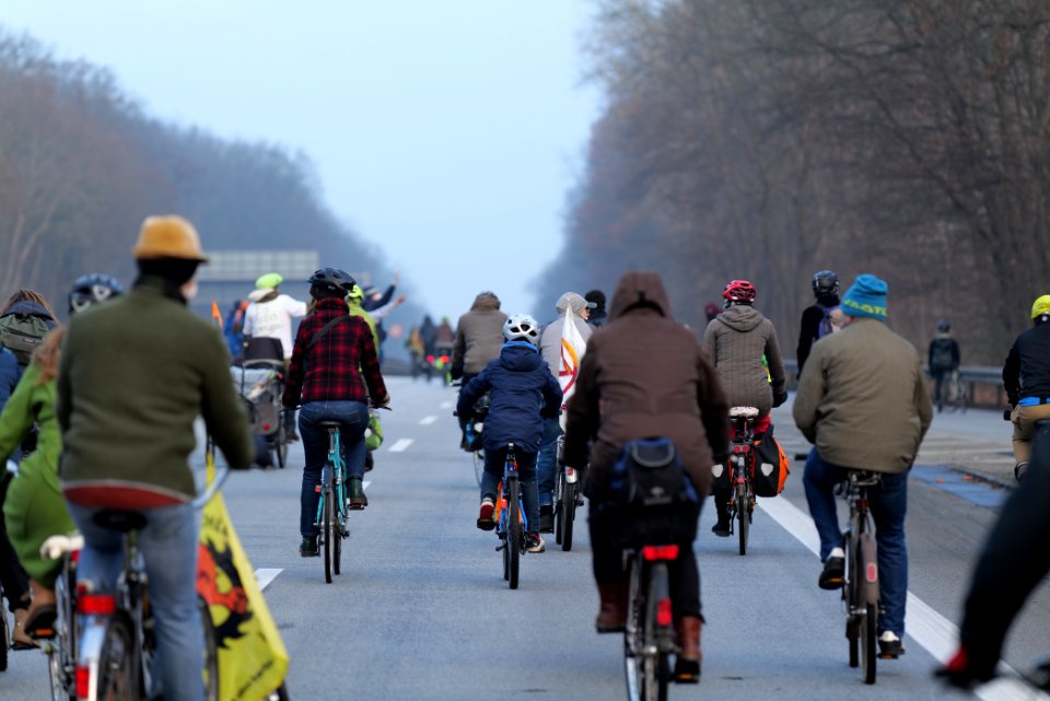 Fife years Paris agreement bicycle demonstration Berlin 2020-12-12 91