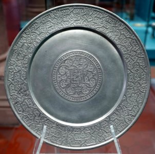 Dish, Nicolaus Horchaimer, Nuremberg, 1561-1583, pewter - Germanisches Nationalmuseum - Nuremberg, Germany - DSC03135