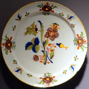Dish, Netherlands, Delft, mid 1700s, ceramic - Museum of Anthropology, University of British Columbia - DSC09105