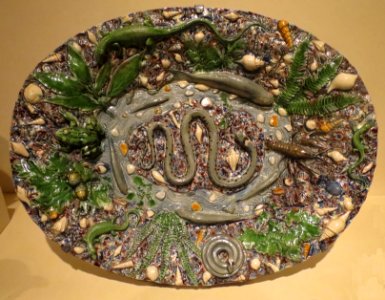 Dish by a follower of Bernard Palissy, Metropolitan Museum of Art