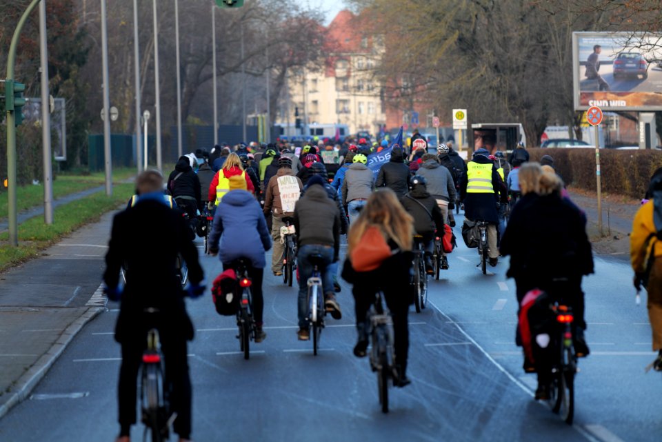 Fife years Paris agreement bicycle demonstration Berlin 2020-12-12 217