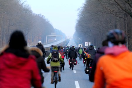 Fife years Paris agreement bicycle demonstration Berlin 2020-12-12 98