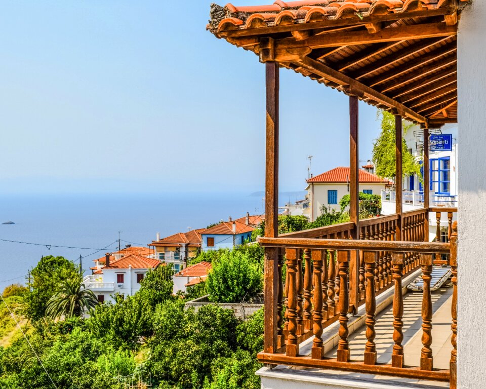 Village balcony view