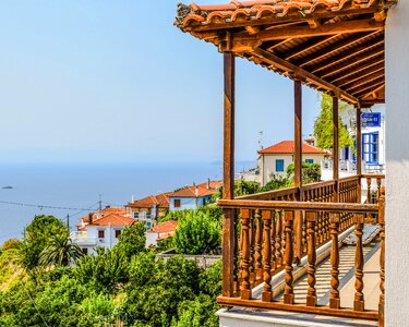 Village balcony view