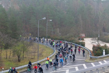 Fife years Paris agreement bicycle demonstration Berlin 2020-12-12 60