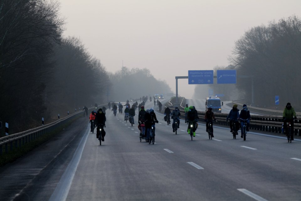 Fife years Paris agreement bicycle demonstration Berlin 2020-12-12 145