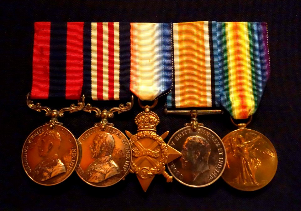 Distinguished Conduct Medal, Military Medal, 1914-1915 Star, British War Medal, Inter-Allied Victory Medal - awarded to Acting Cpl. Robert Coates, 10th Canadian Infantry Battalion - Glenbow Museum - DSC00618