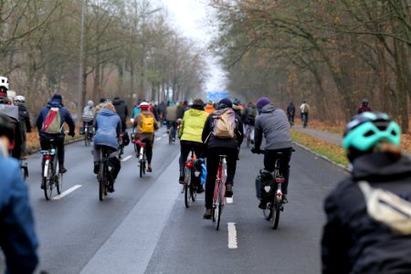 Fife years Paris agreement bicycle demonstration Berlin 2020-12-12 44