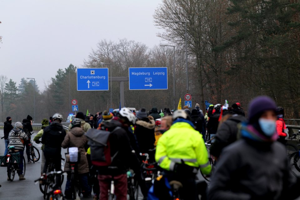 Fife years Paris agreement bicycle demonstration Berlin 2020-12-12 52