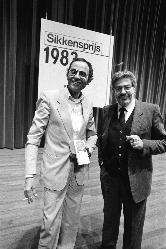 Filmregisseur Ettore Scola en ir. Carel Weeber (l), Bestanddeelnr 932-7754