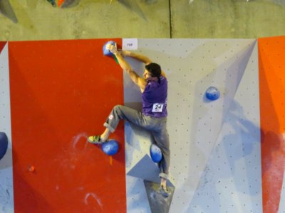 Finale bloc hommes Kilian Fischhuber (Autriche)