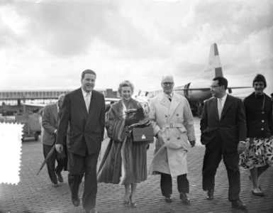 Fillmster Martine Carol voor promotie van film Nana Frankrijk, 1955 in Ams, Bestanddeelnr 907-3551