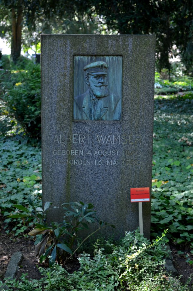 Frankfurt, Hauptfriedhof, Grab Albert Wamser