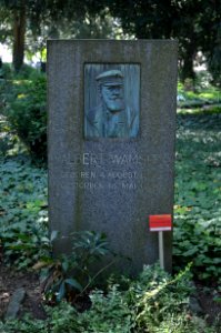 Frankfurt, Hauptfriedhof, Grab Albert Wamser