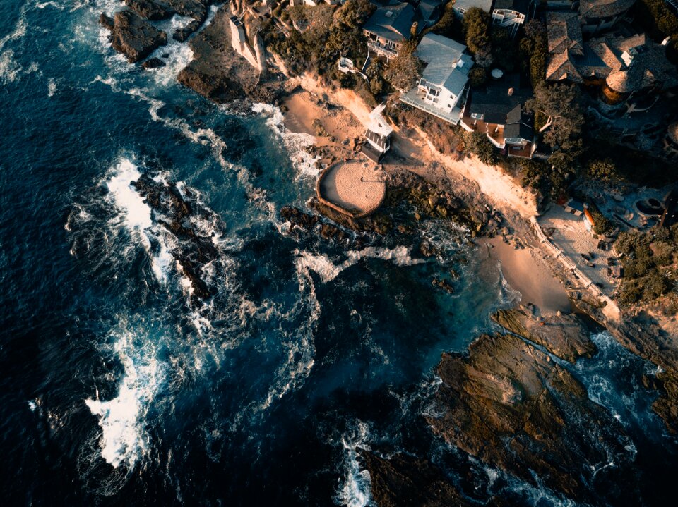 Water waves nature