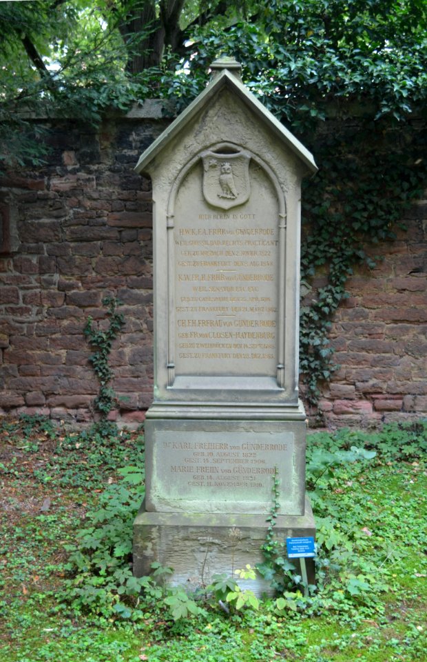 Frankfurt, Hauptfriedhof, Grab adM 73-75 von Günderode
