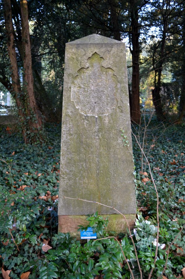 Frankfurt, Hauptfriedhof, Grab D 87 von Kruse