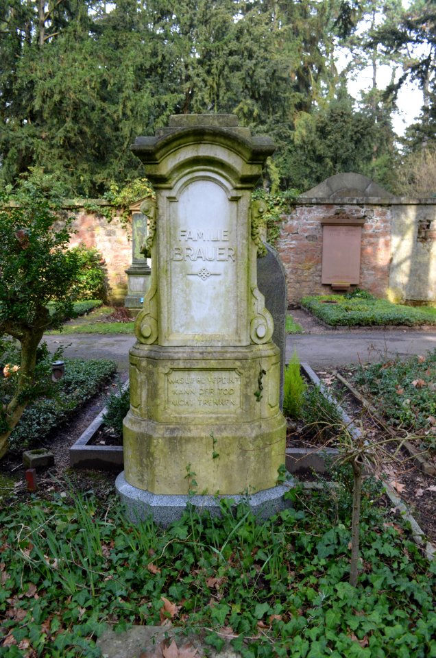 Frankfurt, Hauptfriedhof, Grab G 364 Brauer