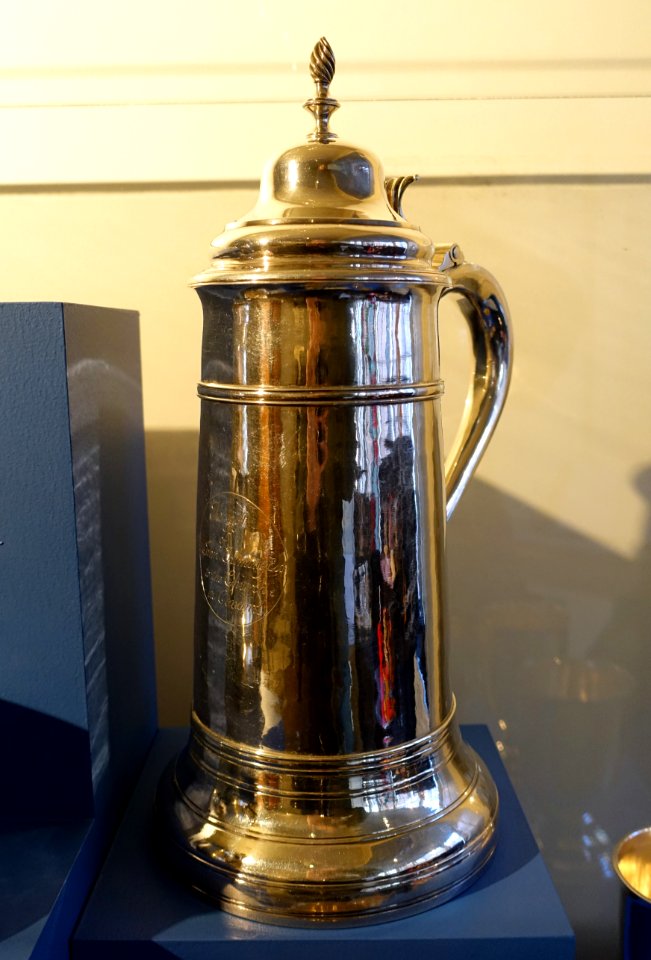 Flagon marked by Samuel Bartlett (1752-1821), 1 of 2, Concord or Boston, 1792, silver - Concord Museum - Concord, MA - DSC05690