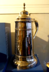 Flagon marked by Samuel Bartlett (1752-1821), 1 of 2, Concord or Boston, 1792, silver - Concord Museum - Concord, MA - DSC05690