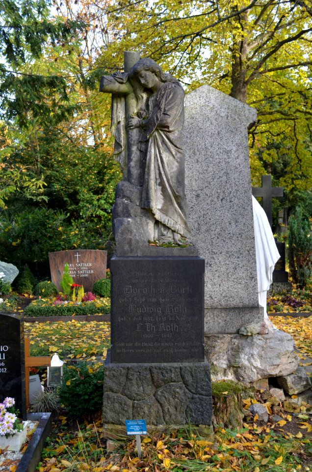 Frankfurt, Hauptfriedhof, Grab F 1473 Bürk