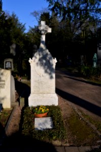 Frankfurt, Hauptfriedhof, Grab F 1467 Klostermann