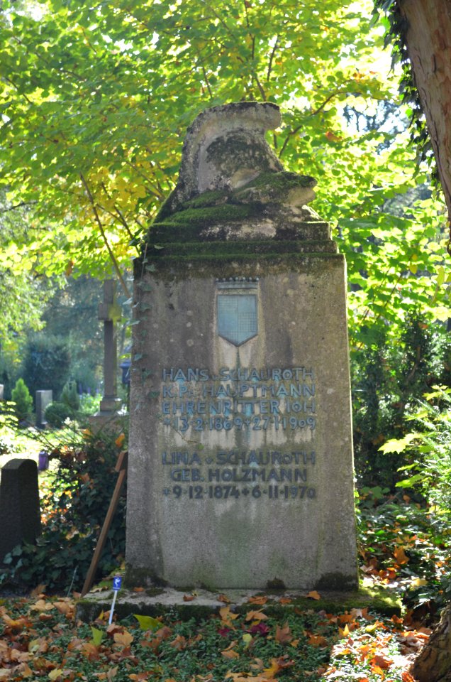 Frankfurt, Hauptfriedhof, Grab F 1786 von Schauroth