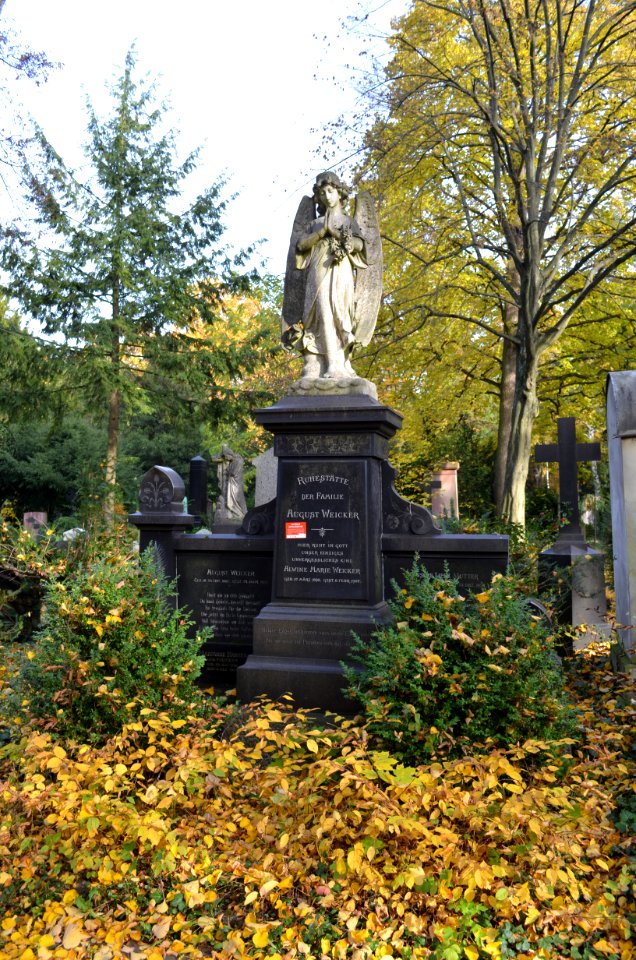 Frankfurt, Hauptfriedhof, Grab F 1588 Weicker