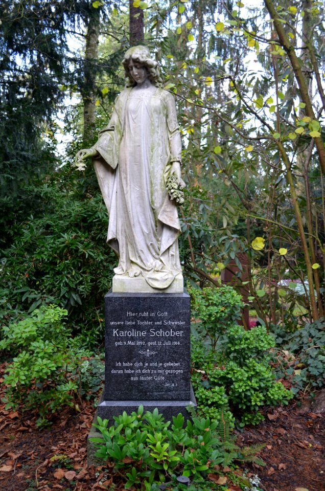 Frankfurt, Hauptfriedhof, Grab IV 371 Schober
