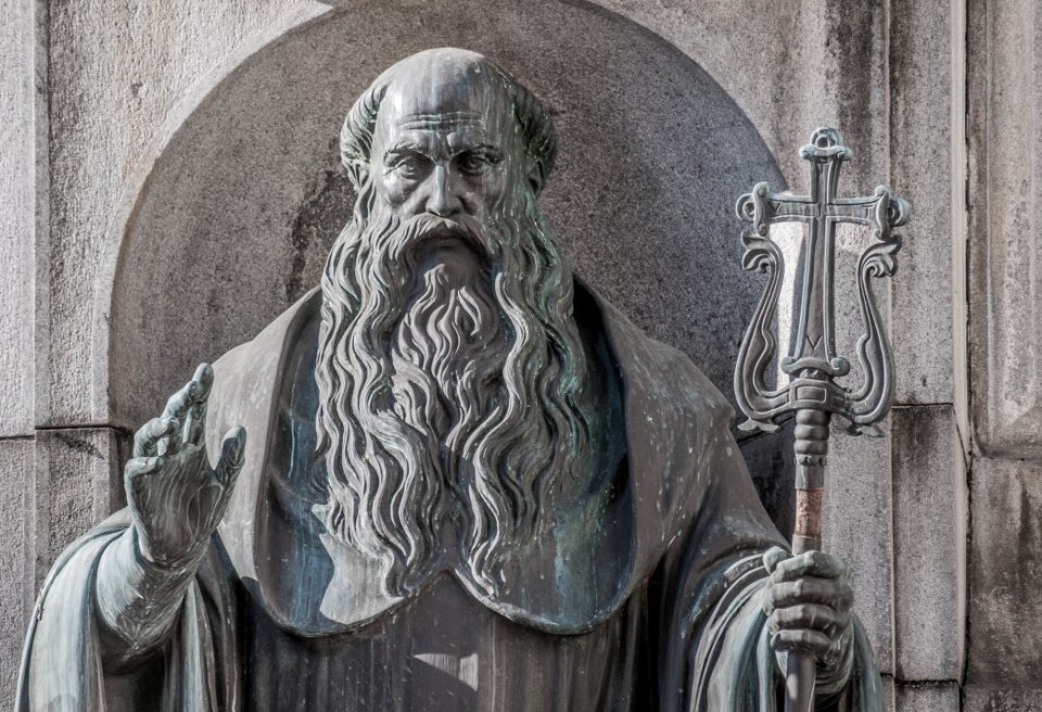Estatua en el Monasterio de San Benito, São Paulo 2