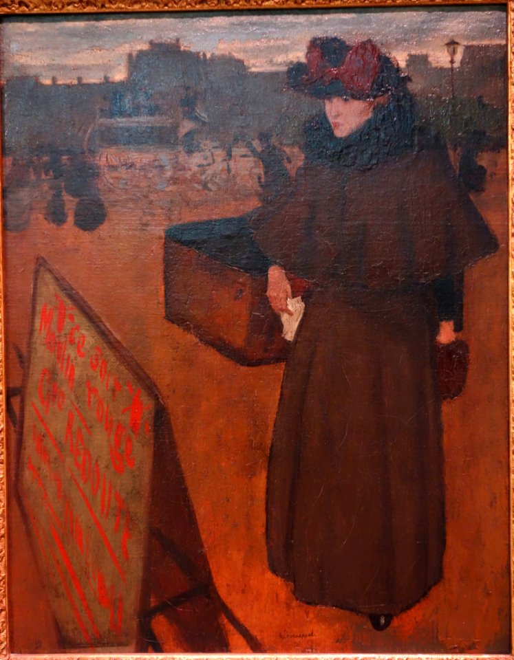 Errand Girl by Henri Evenepoel, 19th century - Museum M - Leuven, Belgium - DSC05379