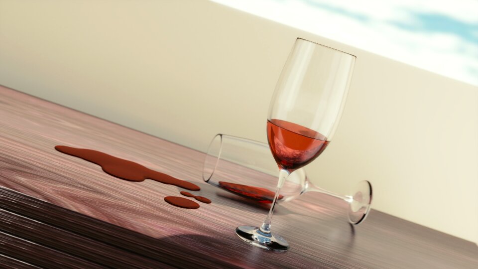 Alcohol celebration red