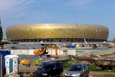 Football stadium in Gdańsk Letnica May 2011