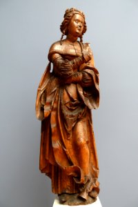 Female saint (perhaps St. Catherine), Upper Swabia, c. 1520, linden wood - Bode-Museum - DSC03071