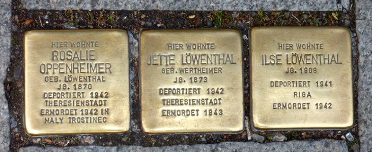 ES Obertorstraße 45 Stolpersteine