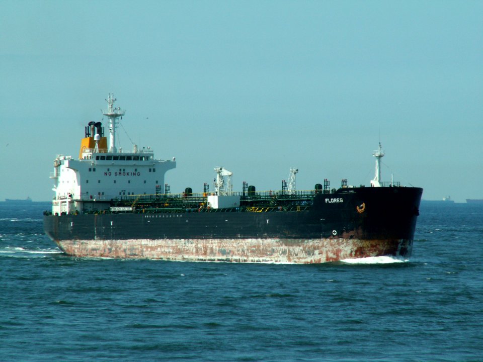 Flores p1 approaching Port of Rotterdam, Holland 08-Jul-2006