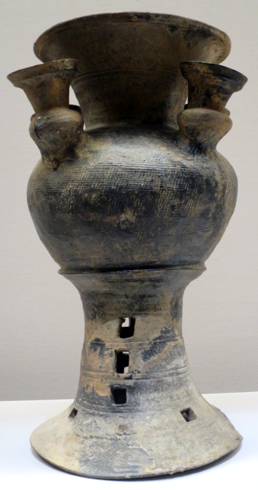 Footed jar with smaller vessels, Kofun period, 6th century, Hihaizuka