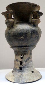 Footed jar with smaller vessels, Kofun period, 6th century, Hihaizuka