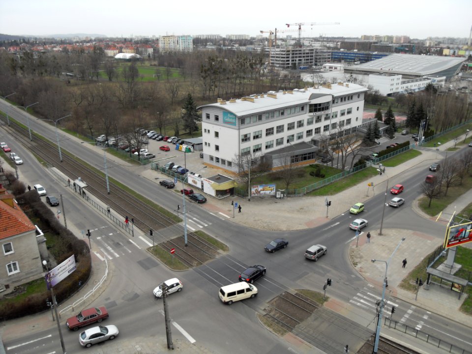 Gdańsk skrzyżowanie Wita Stwosza i Bażyńskiego