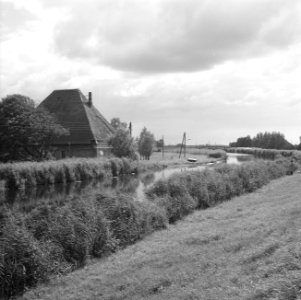 Gebouwen, boerderijen, polders, kanalen, De Heer K Blauw, Obdam, Ringvaart, Bestanddeelnr 165-0972