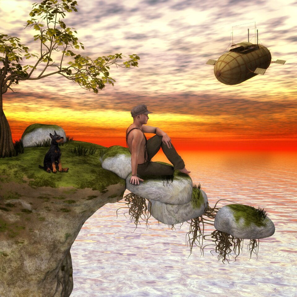 Surreal landscape break